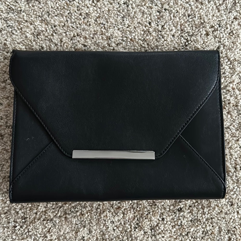 Express Black Clutch Handbag